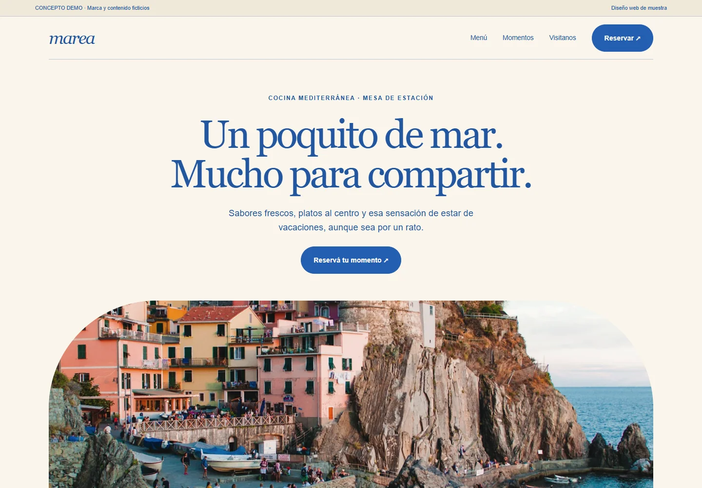 Vista del diseño Marea