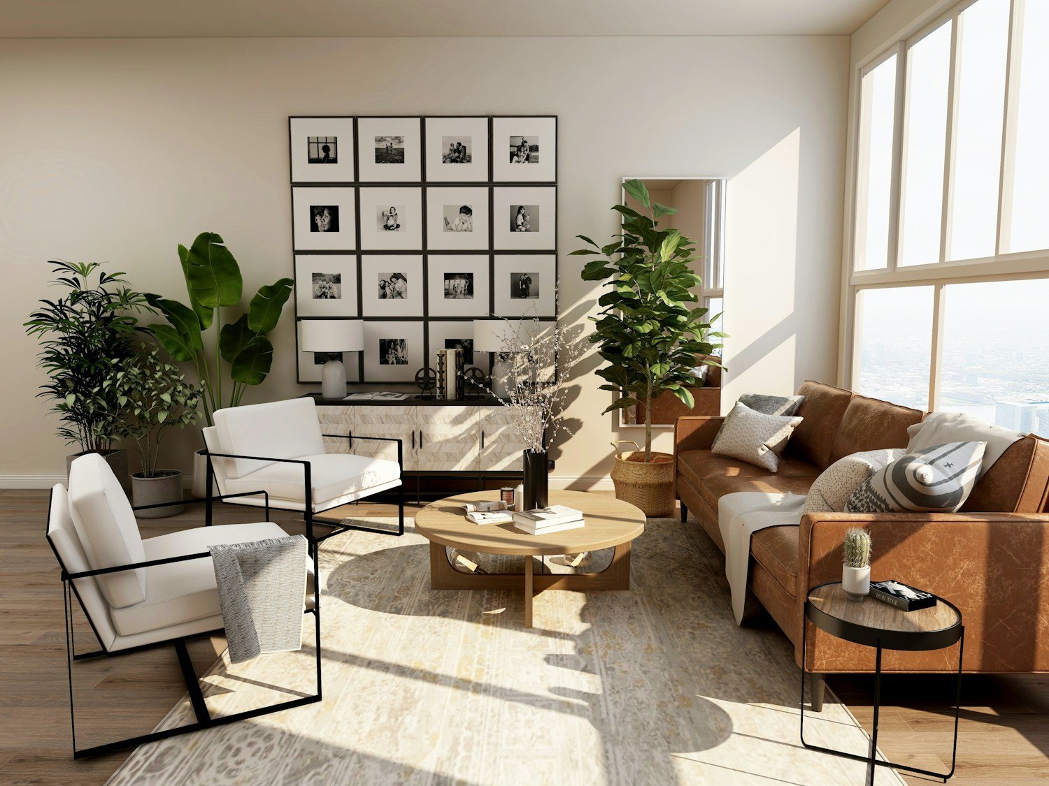 Interior cálido, referencia ilustrativa para el estudio Norte